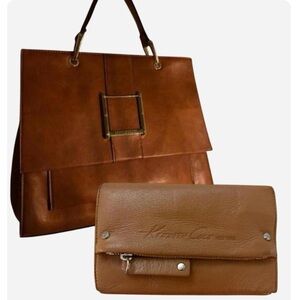 Steve Madden Structured Satchel Bag & Kenneth Cole Leather Wallet | Bundle 💌